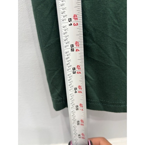 NEW Verdusa Green Long Sleeve Maxi Going Out Dress Ruched Side Slit Bodycon L - Picture 8 of 8